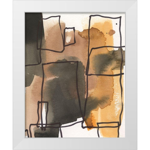 Retro Vibe I White Modern Wood Framed Art Print by Dixon, Samuel