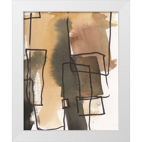 Retro Vibe III White Modern Wood Framed Art Print by Dixon, Samuel