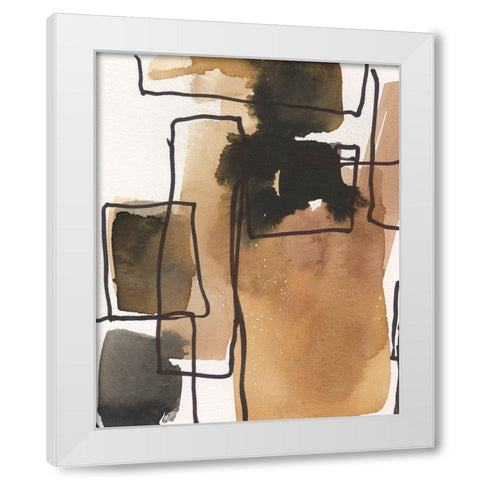 Retro Vibe IV White Modern Wood Framed Art Print by Dixon, Samuel