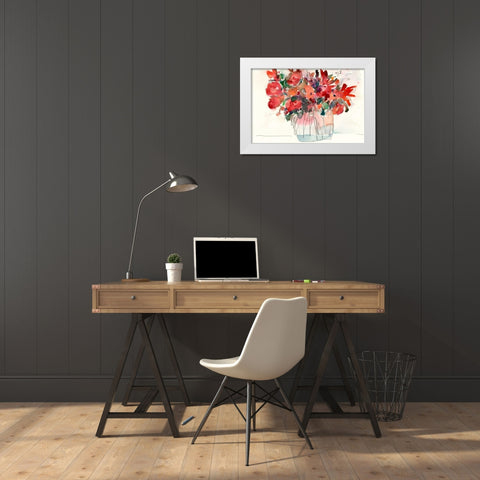 The Small Bunch I White Modern Wood Framed Art Print by Dixon, Samuel