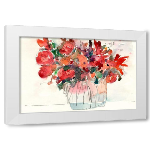 The Small Bunch I White Modern Wood Framed Art Print by Dixon, Samuel