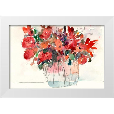 The Small Bunch I White Modern Wood Framed Art Print by Dixon, Samuel