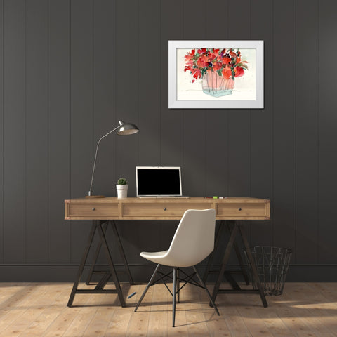 The Small Bunch II White Modern Wood Framed Art Print by Dixon, Samuel