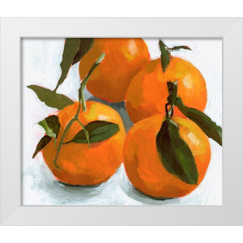 Citrus Grouping II White Modern Wood Framed Art Print by Barnes, Victoria