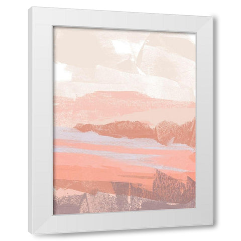 Dusty Desert I White Modern Wood Framed Art Print by Vess, June Erica