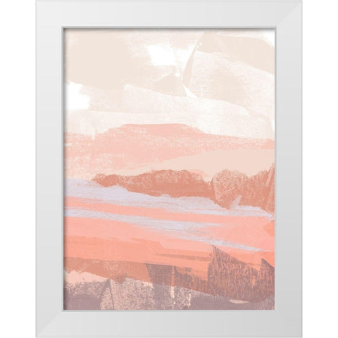 Dusty Desert I White Modern Wood Framed Art Print by Vess, June Erica