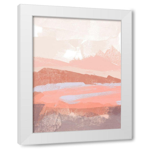 Dusty Desert II White Modern Wood Framed Art Print by Vess, June Erica