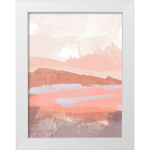 Dusty Desert II White Modern Wood Framed Art Print by Vess, June Erica