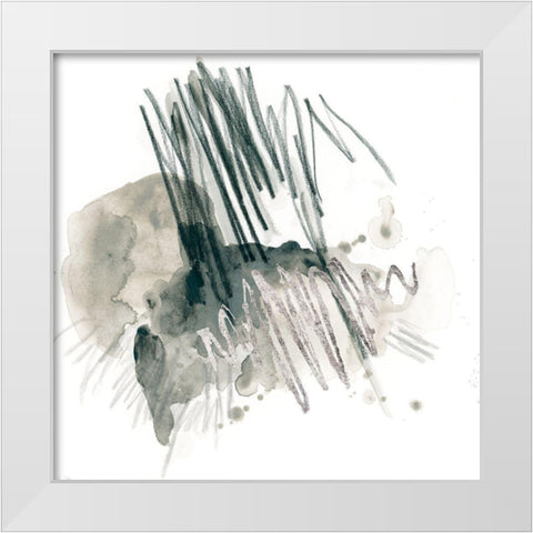 Graphite Markup I White Modern Wood Framed Art Print by Vess, June Erica