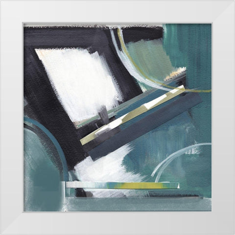 Construction White Modern Wood Framed Art Print by Evans, Brittany