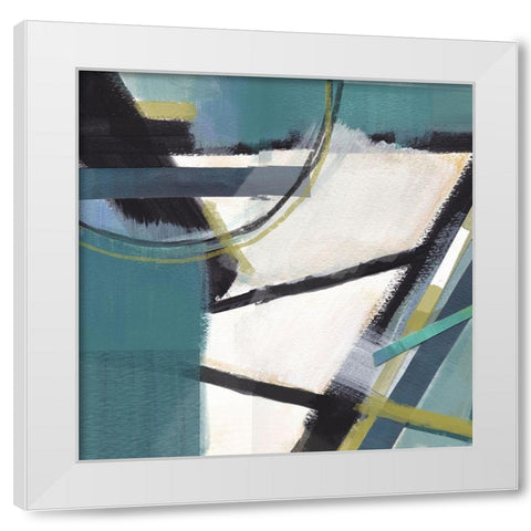 Deconstruction White Modern Wood Framed Art Print by Evans, Brittany