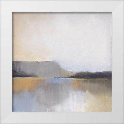 Grey Dunes I White Modern Wood Framed Art Print by Evans, Brittany