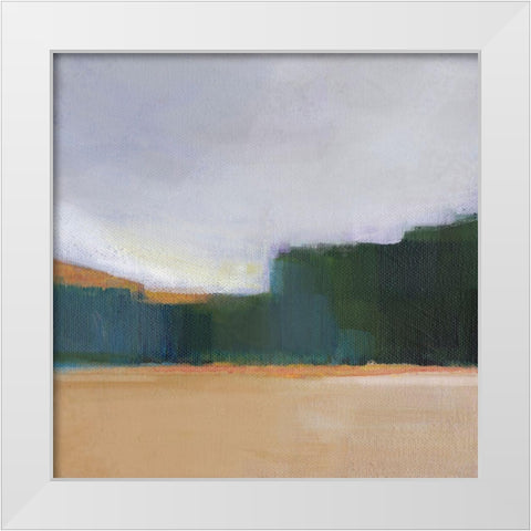 Solitude  II White Modern Wood Framed Art Print by Evans, Brittany