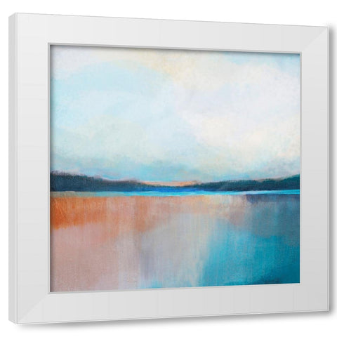 Dune Lake I White Modern Wood Framed Art Print by Evans, Brittany