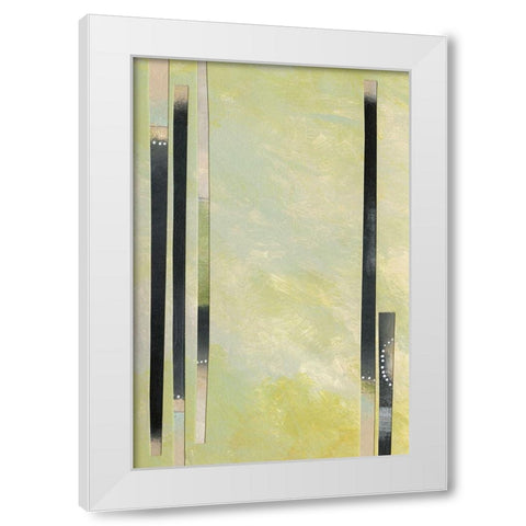Neutral Assemblage II White Modern Wood Framed Art Print by Moore, Regina