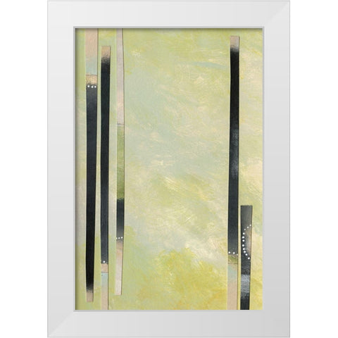 Neutral Assemblage II White Modern Wood Framed Art Print by Moore, Regina