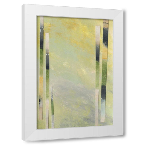Neutral Assemblage III White Modern Wood Framed Art Print by Moore, Regina