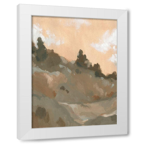 Hillside Walking Path II White Modern Wood Framed Art Print by Green, Jacob
