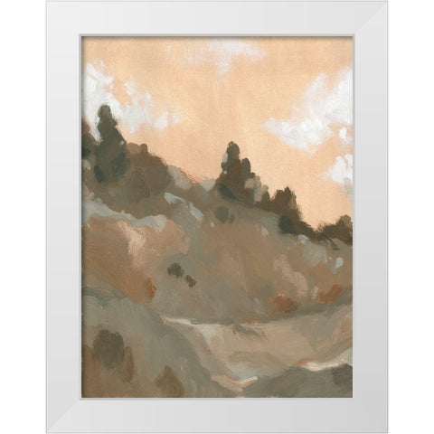 Hillside Walking Path II White Modern Wood Framed Art Print by Green, Jacob