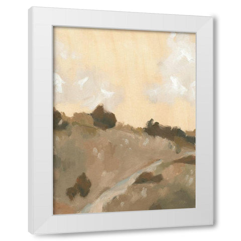 Hillside Walking Path IV White Modern Wood Framed Art Print by Green, Jacob