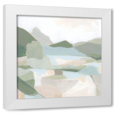 Tonal Vista I White Modern Wood Framed Art Print by Vess, June Erica