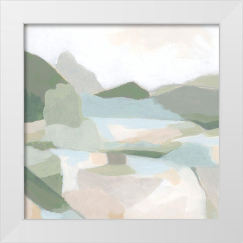 Tonal Vista I White Modern Wood Framed Art Print by Vess, June Erica