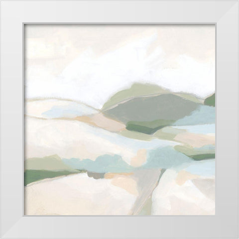 Tonal Vista III White Modern Wood Framed Art Print by Vess, June Erica