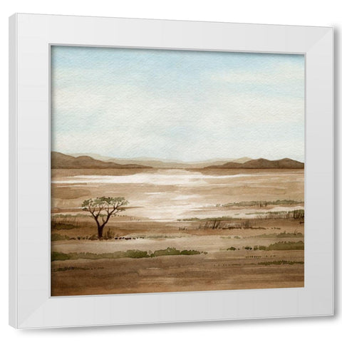 Clear Savannah I White Modern Wood Framed Art Print by Popp, Grace