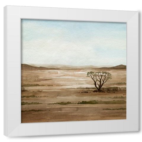 Clear Savannah II White Modern Wood Framed Art Print by Popp, Grace