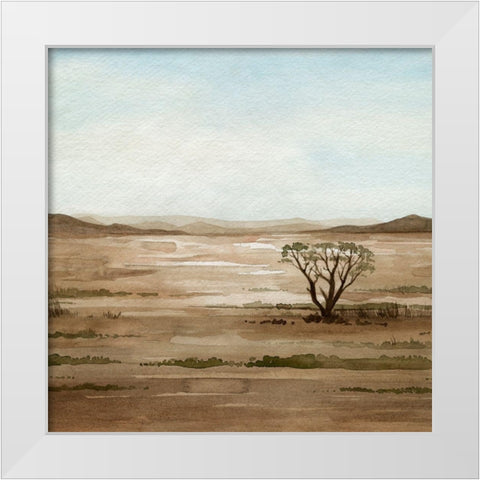 Clear Savannah II White Modern Wood Framed Art Print by Popp, Grace