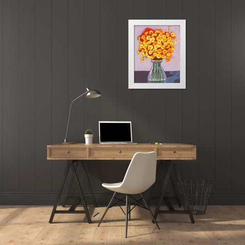 Daisy Bouquet II White Modern Wood Framed Art Print by Popp, Grace