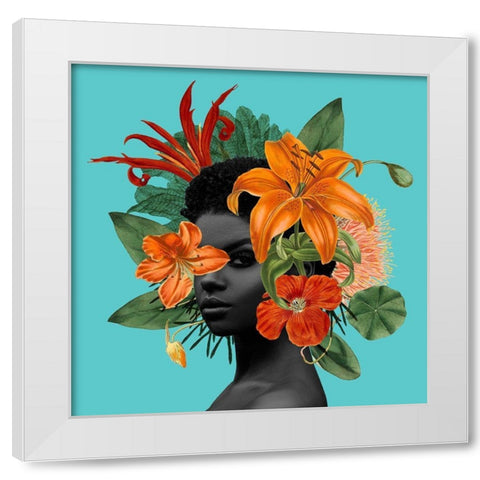 Tangerine Tropics II White Modern Wood Framed Art Print by Popp, Grace