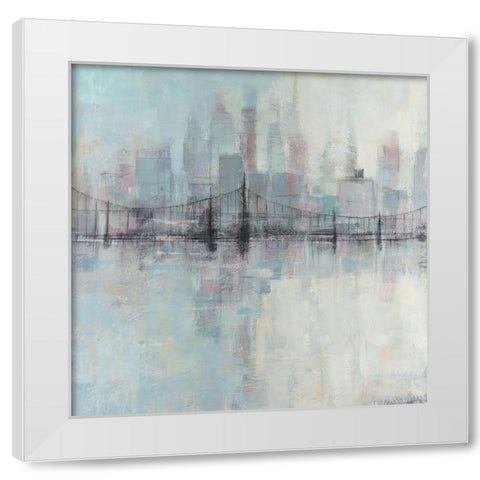Pastel Cityscape I White Modern Wood Framed Art Print by OToole, Tim