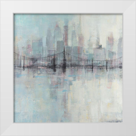 Pastel Cityscape I White Modern Wood Framed Art Print by OToole, Tim