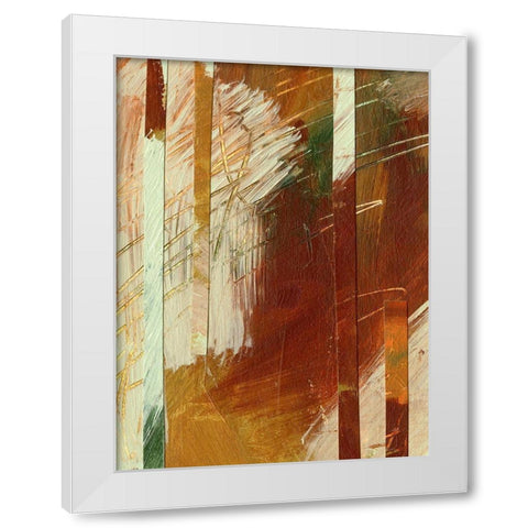 Wheaten I White Modern Wood Framed Art Print by Moore, Regina