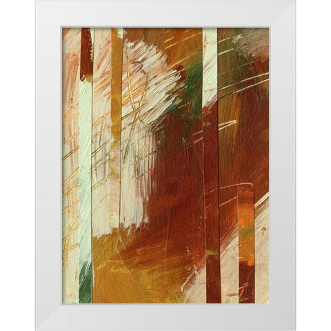 Wheaten I White Modern Wood Framed Art Print by Moore, Regina