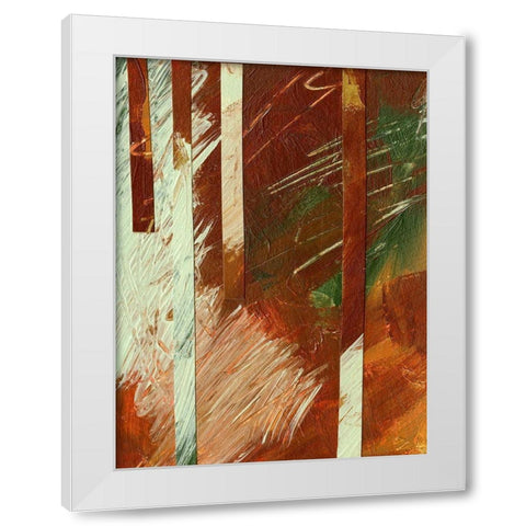 Wheaten II White Modern Wood Framed Art Print by Moore, Regina