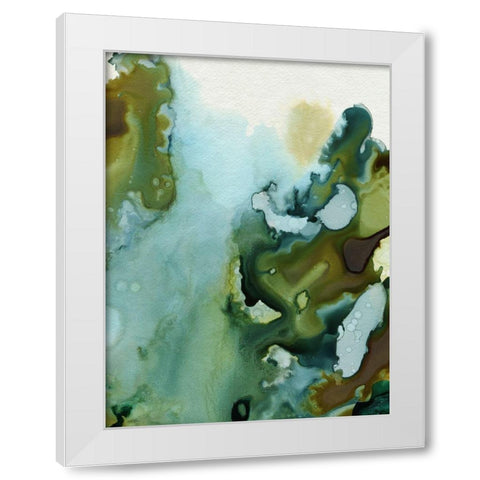 Water and Earth I White Modern Wood Framed Art Print by Popp, Grace