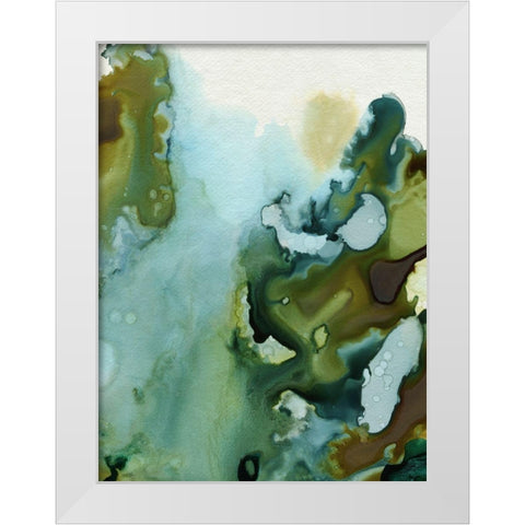 Water and Earth I White Modern Wood Framed Art Print by Popp, Grace