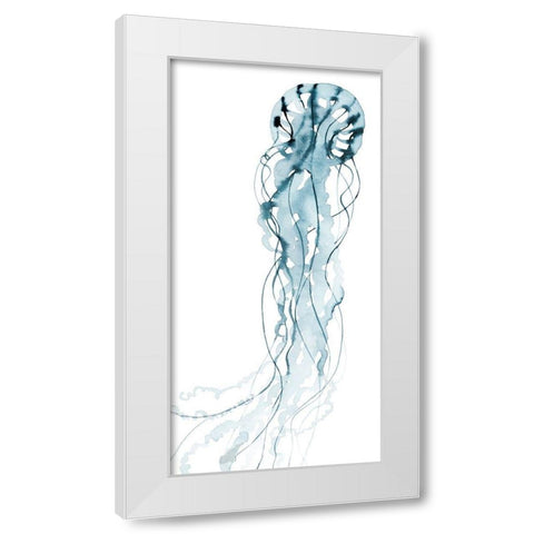 Deep Sea Jelly I White Modern Wood Framed Art Print by Popp, Grace