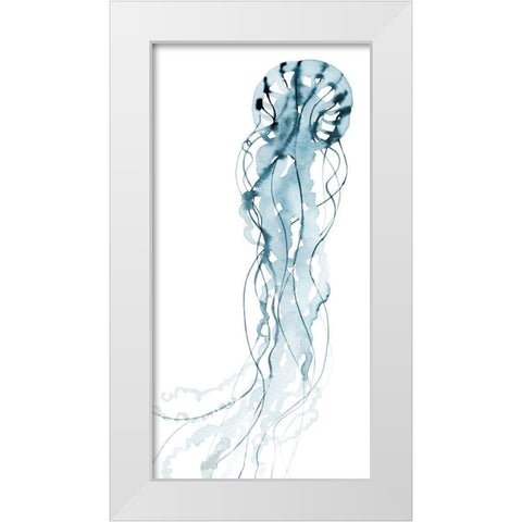 Deep Sea Jelly I White Modern Wood Framed Art Print by Popp, Grace