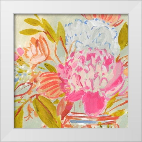 Bright Florist IV White Modern Wood Framed Art Print by Warren, Annie