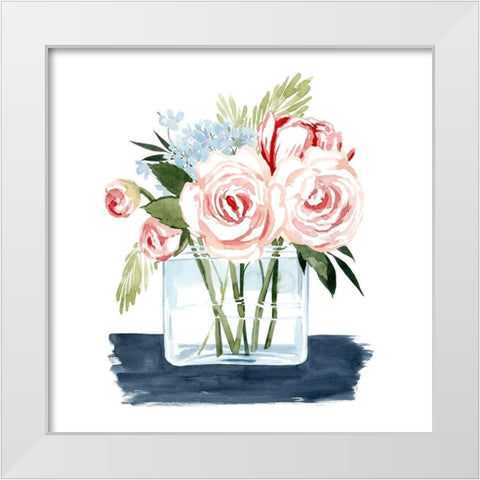 Loose Watercolor Bouquet II White Modern Wood Framed Art Print by Popp, Grace