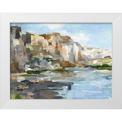Western Cliffs I White Modern Wood Framed Art Print by Harper, Ethan