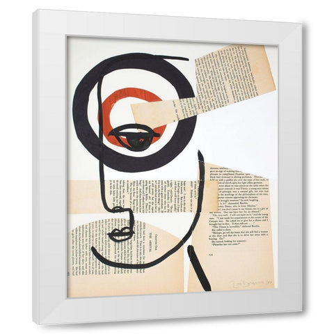 Faces of A Century I White Modern Wood Framed Art Print by Delamater, Rob
