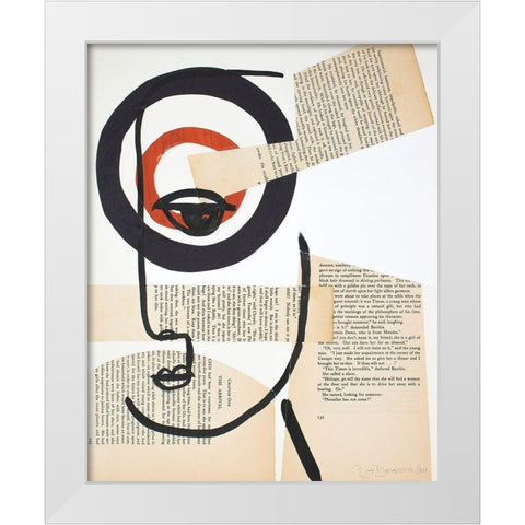 Faces of A Century I White Modern Wood Framed Art Print by Delamater, Rob