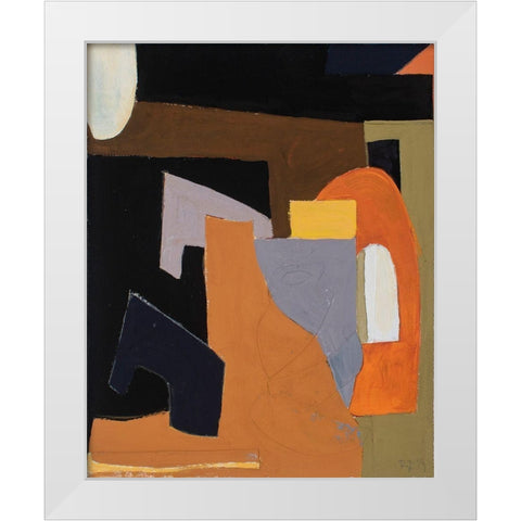 The Olive Press Rooom White Modern Wood Framed Art Print by Delamater, Rob