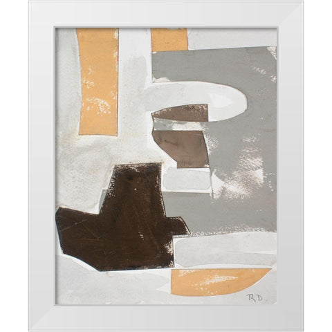 Andalusian Forms III White Modern Wood Framed Art Print by Delamater, Rob