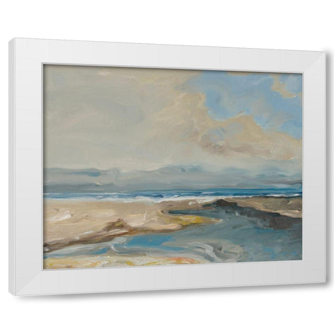 Lincoln Beach White Modern Wood Framed Art Print by Delamater, Rob