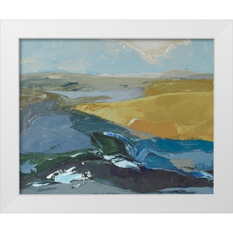 Drakes Estero White Modern Wood Framed Art Print by Delamater, Rob